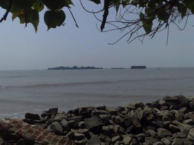 View of the fort from the Alibag beach 