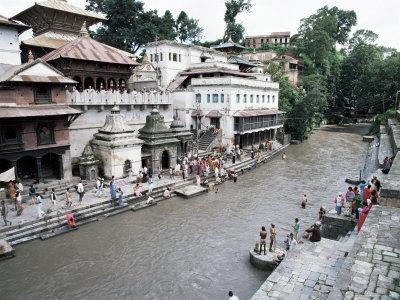 View of Pashupathinath temple in Kathmandu