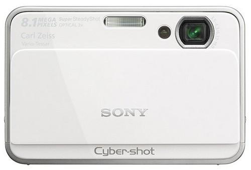 Sony T Series DSC-T2 White Front View