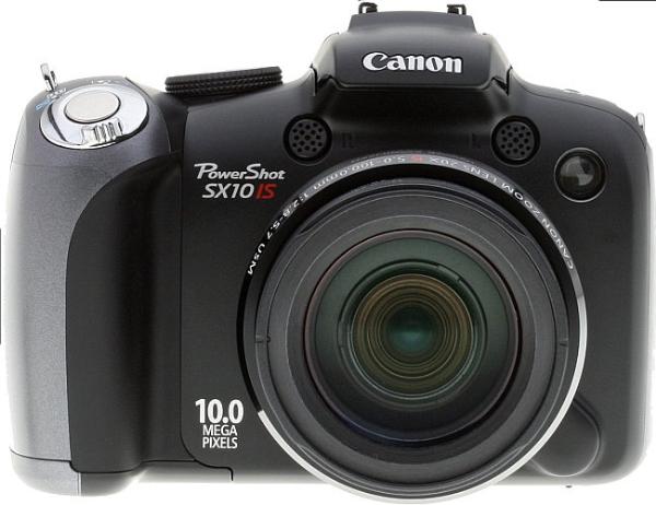 Canon PowerShot SX10 IS Front View