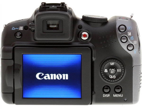 Canon PowerShot SX10 IS Back View