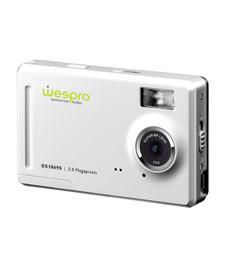 Wespro 5 MP Digital Camera White Angled View