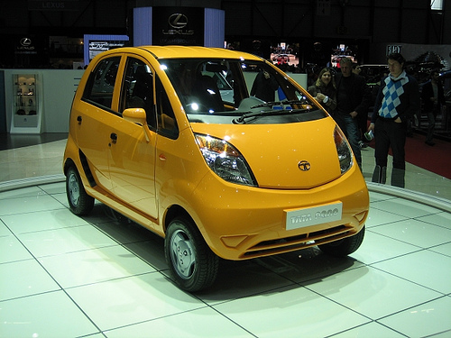 Tata Nano Yellow